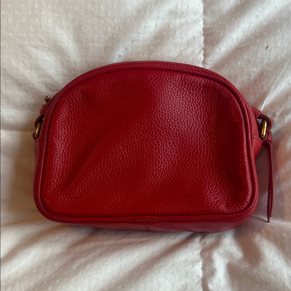 J. Crew Vibrant Red Crossbody Camera Bag